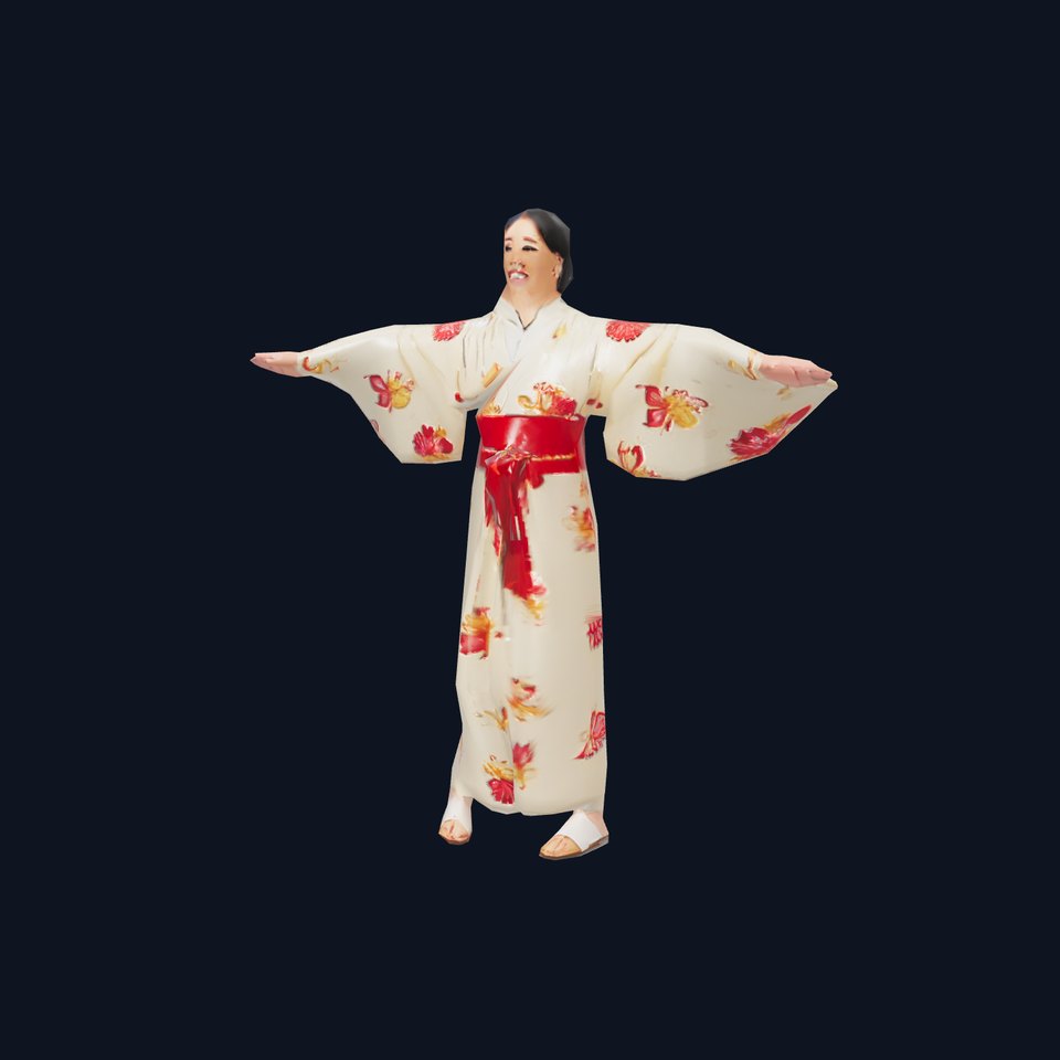 Floral Kimono model pack